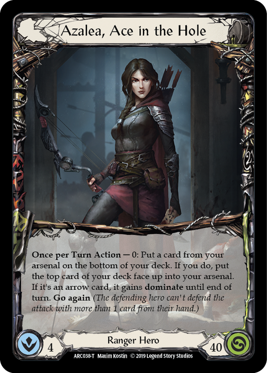 Azalea, Ace in the Hole [ARC038-T] (Arcane Rising)  1st Edition Normal